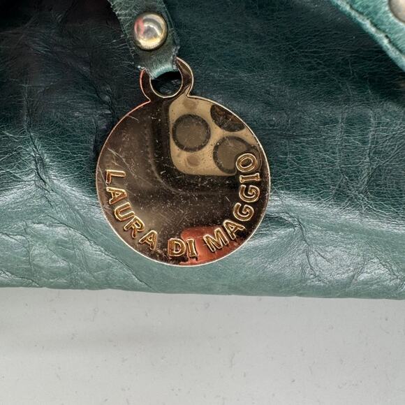 Laura Di Maggio Milano Leather Green Handbag - Picture 8 of 10